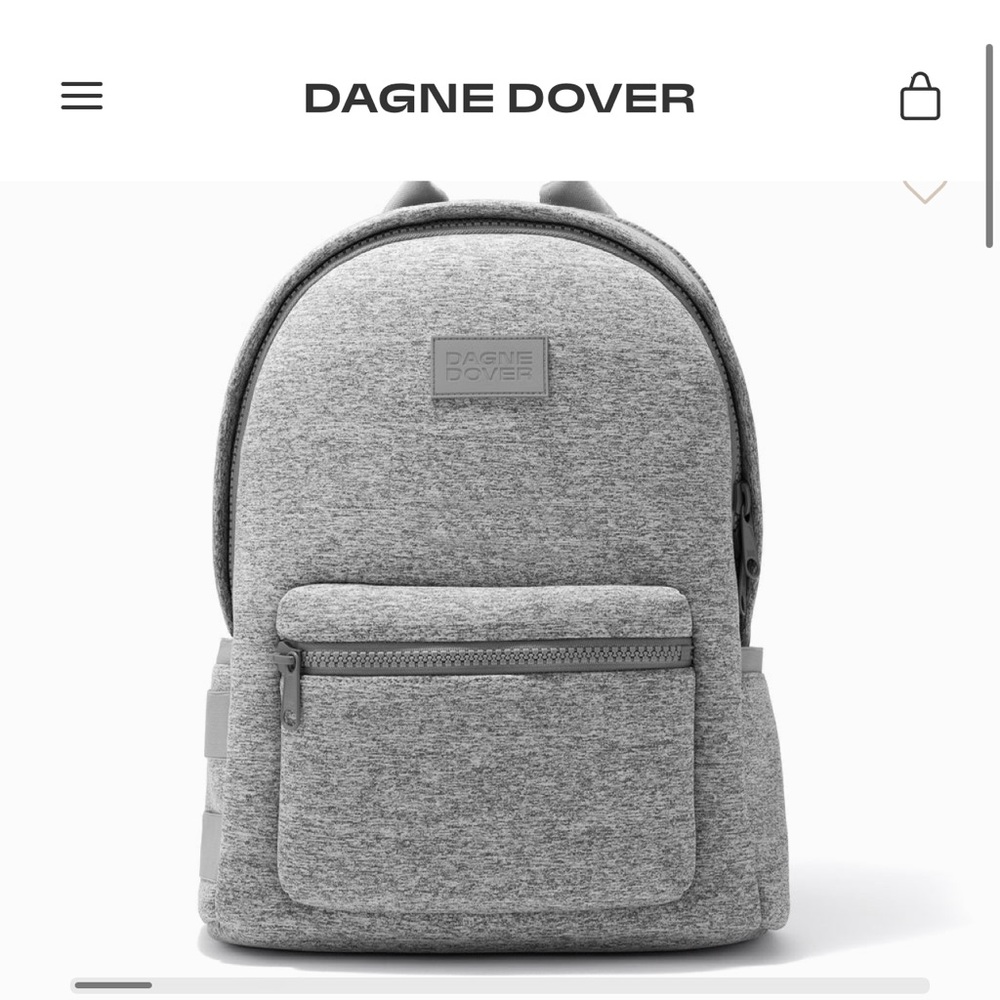 Brand New with Tags Dagne Dover neoprene backpack - size large; heather grey